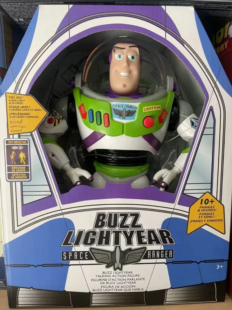 New Genuine 33cm Disney Toy Story Buzz Lightyear Spacecraft Sound Model Doll Desktop Collection Birthday Gift For Children