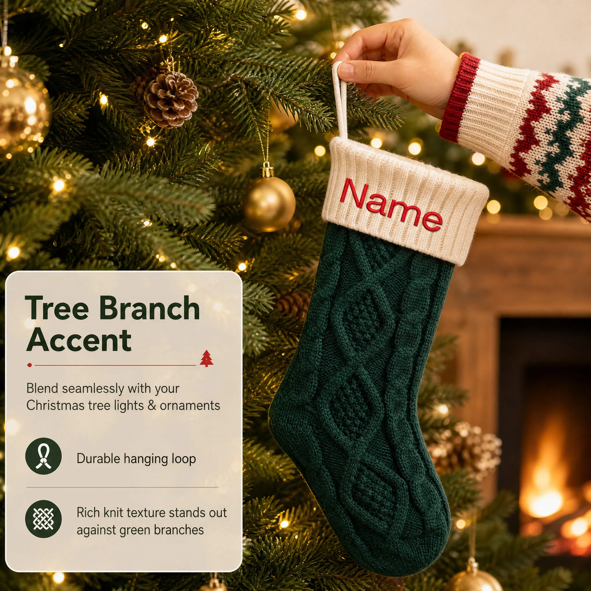 Personalized Christmas Stockin - Christmas Stocking Hanging 评论和价格