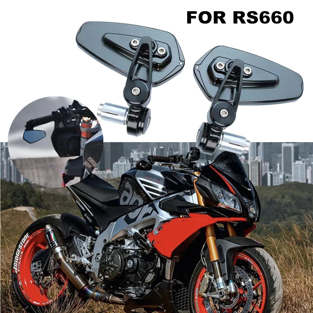 

For Aprilia RS660 RS 660 rs660 2021 2022 Motorcycle handlebar rearview mirror CNC aluminum alloy handlebar mirror