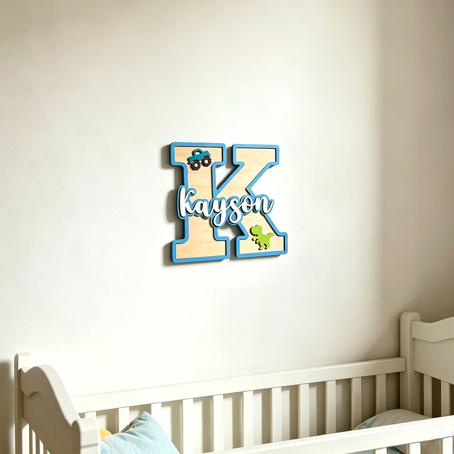 1pc Wooden Surname Brand with  - مراجعة Home Decor Brand وسعره