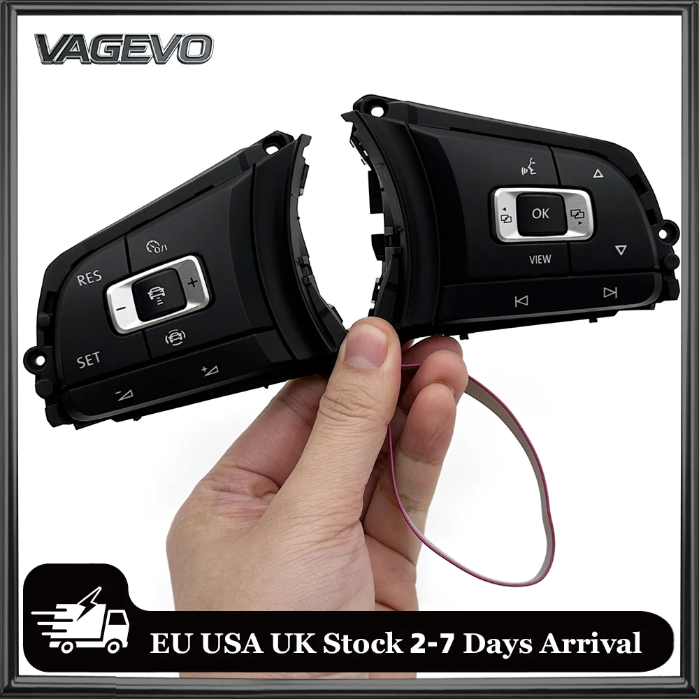 Multifunktionslenkradtaste 5G0959442AE für VW Passat B8 Variant Golf 7 Arteon mit ACC-Funktion