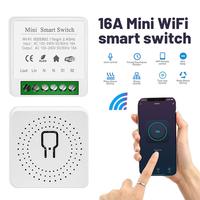 AUBESS Tuya Smart WiFi Switch 2-way Control Switch Mini Smart Breaker Smart Life Control Support Alexa Google Home Yandex Alice