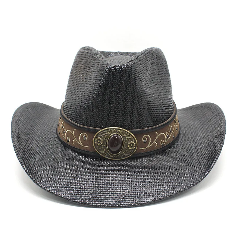 Cowboy Hat Tibet Travel Photo Beach Sun Hat Men Women Straw Hat Top Hat Men Summer