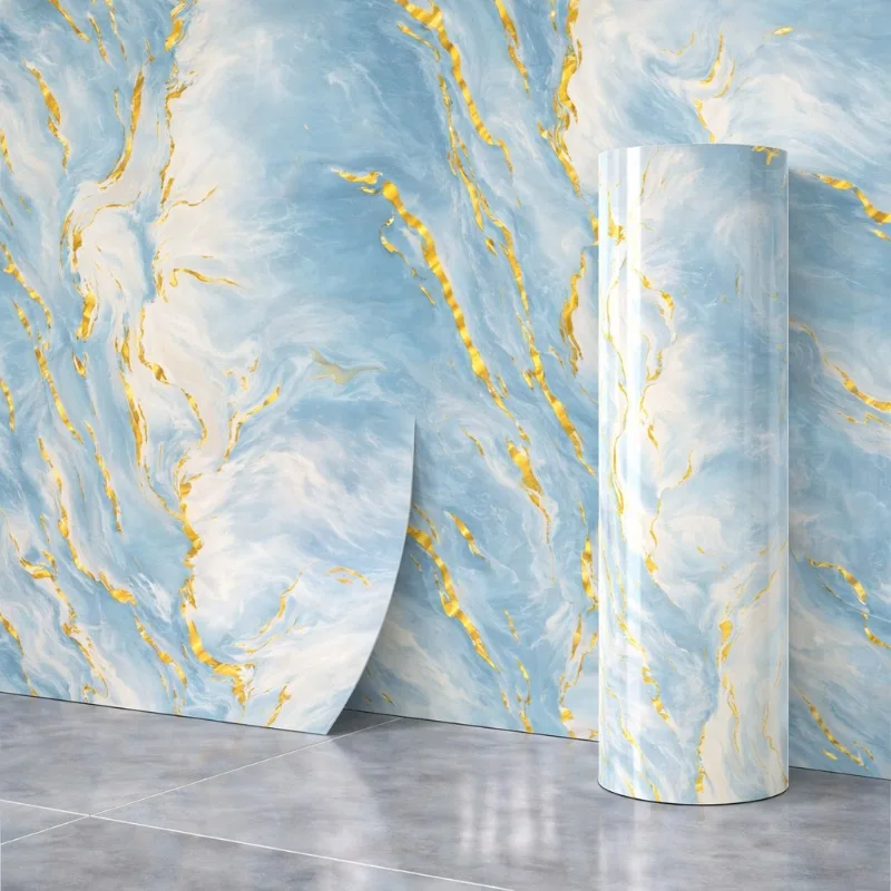 CustomizationLuxury Peel and Stick Marble Wallpaper for Home Bathroom Renovation
