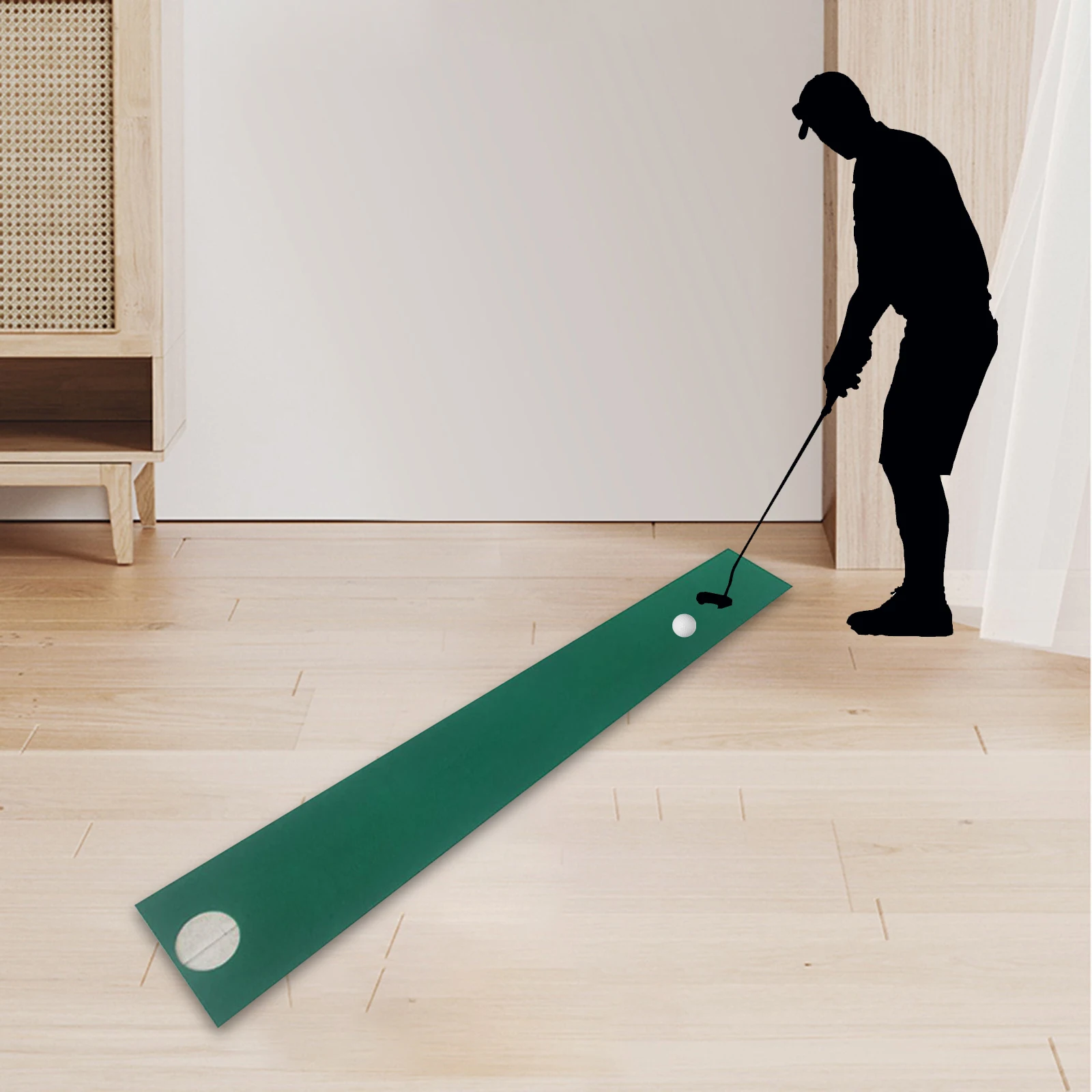 Alfombrilla plegable para Golf, tapete de práctica de Putting ligero, almohadilla de entrenamiento de Golf duradera portátil, accesorios de Golf para adultos