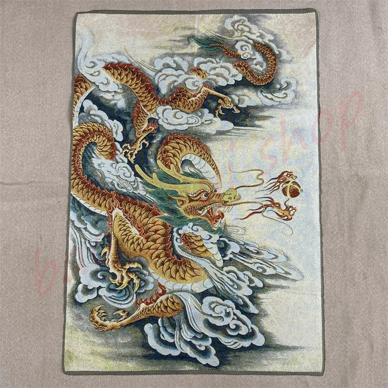 Thangka/religious family decoration painting/single dragon portrait/auspicious Thangka/Zhaocai