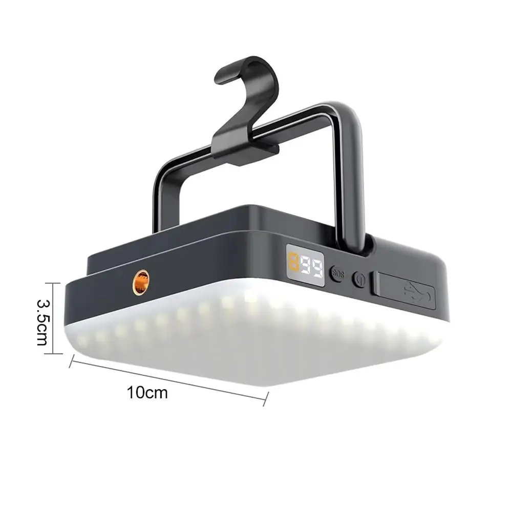with Hook Rechargeable Portable Camping Lantern Waterproof Flashlight Tent Light LED Search Light Hanging Light Outdoor