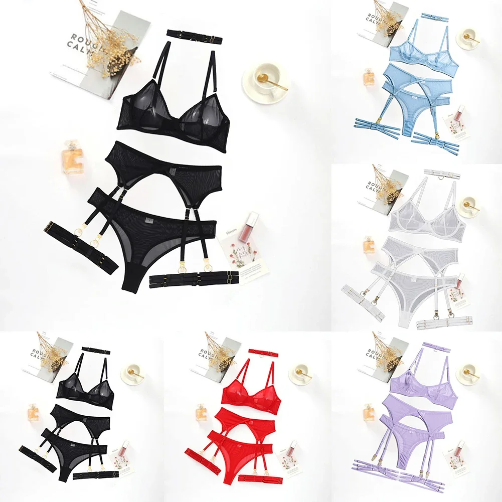 ملابس داخلية نسائية شفافة من الدانتيل شفافة على الرغم من حمالة الصدر، ملابس نوم داخلية، ملابس نوم