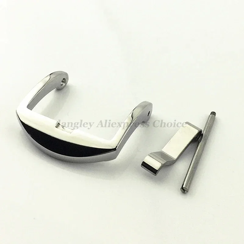 18/20mm 22mm Solid Stainless Steel Buckle for Panerai Polished Matte Clasp Screw Pin Buckle Leather Rubber Watch Strap Accessory