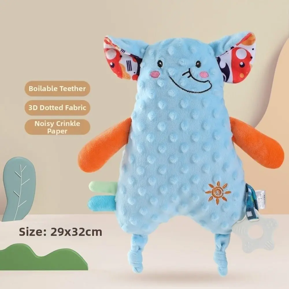 Edredón de juguete para bebé, conejo León, muñeca tranquilizadora suave y bonita, cómoda, resistente al desgaste, toalla de Placate calmante para animales