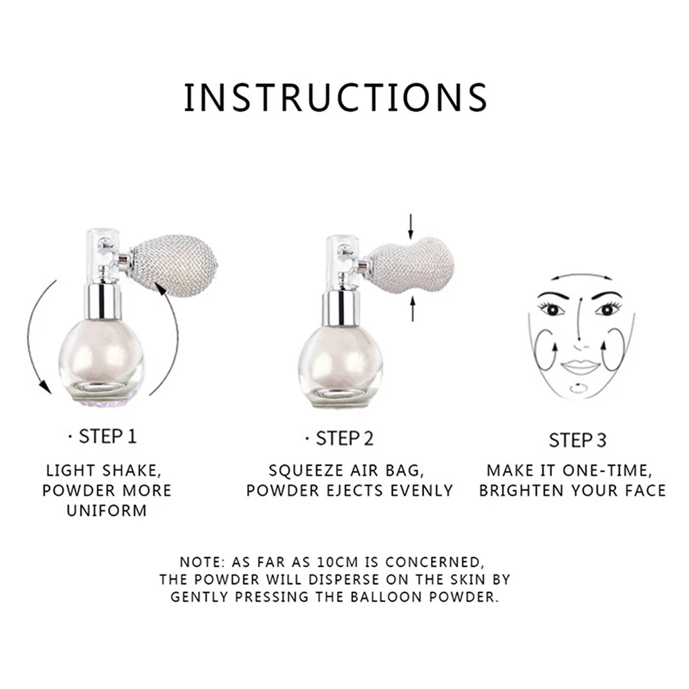 パフグリッターメイクアップ 長持ちする眩しい効果 フェスティバル