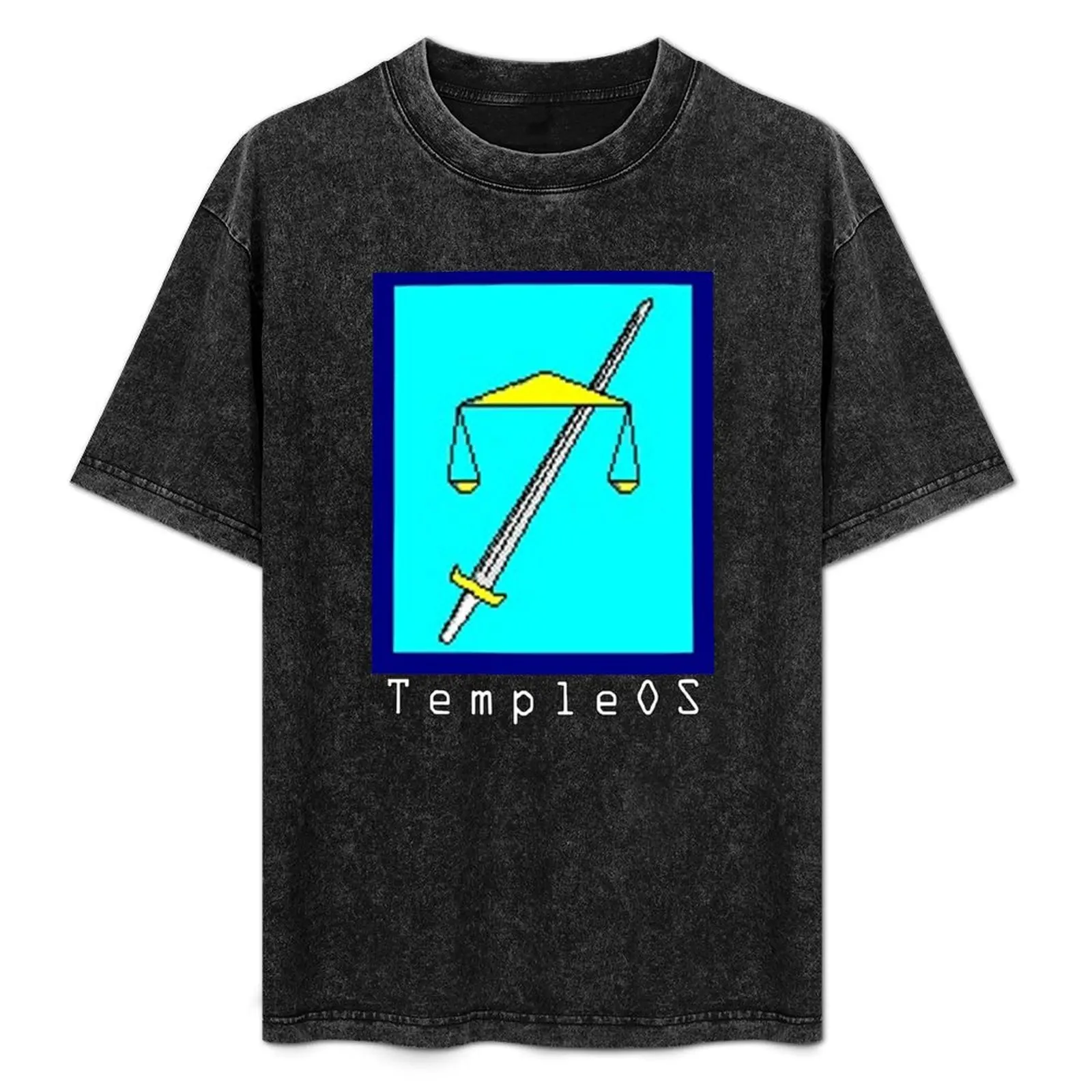 

TempleOS Text Logo T-Shirt Sporty Casual Quick Dry T-Shirt