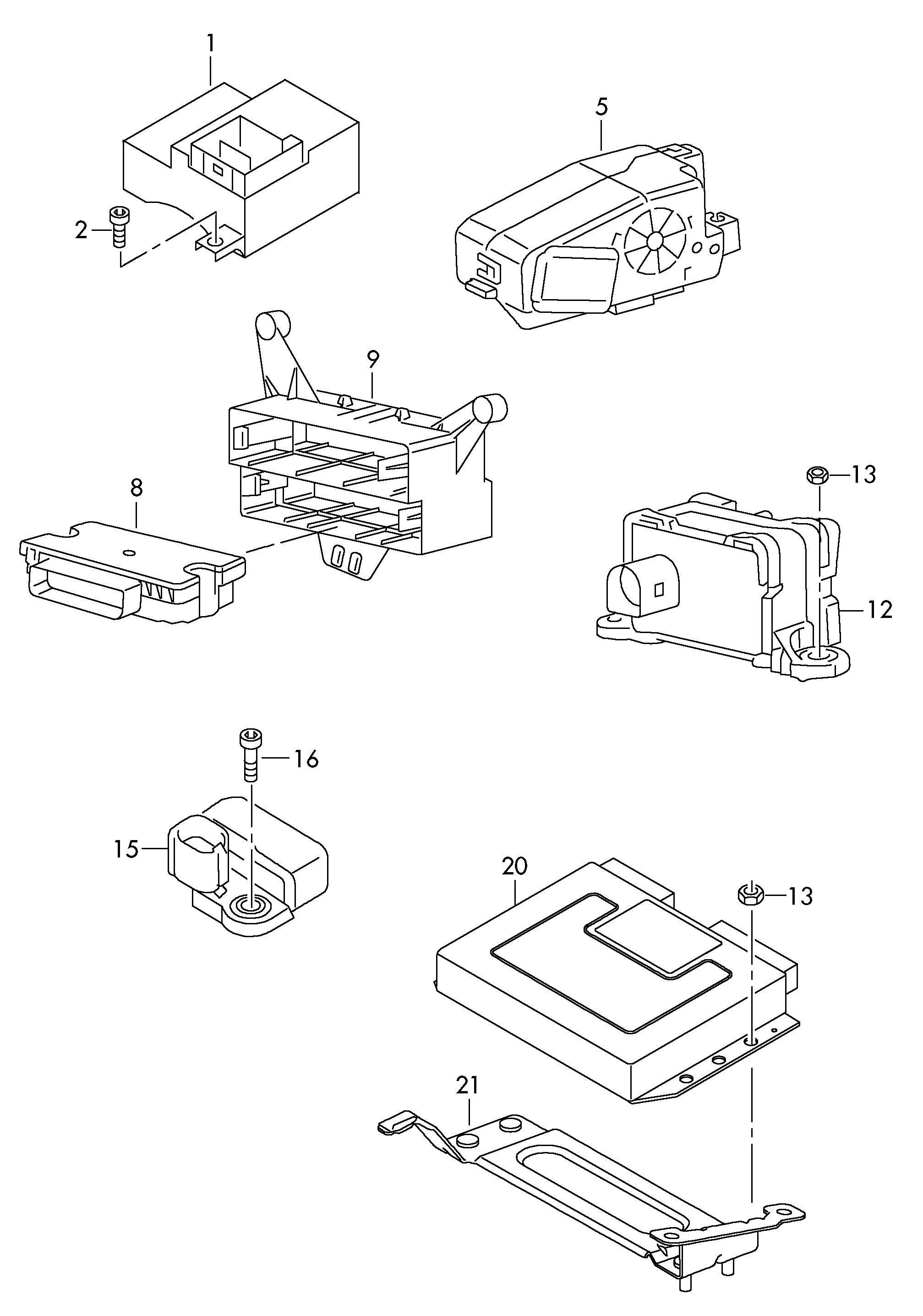 Módulo de computadora de control de bomba OE 7P0907553J para Porsche Cayenne VW Touareg