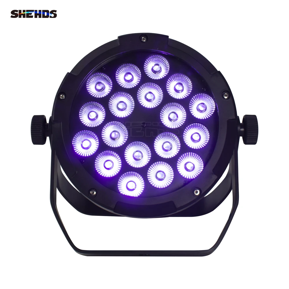 SHEHDS 1pcs LED Aluminum 18X18W Waterpoor/18X12W RGBW/18X18W Par Lighting DMX 512 DJ Disco Stage Light Christmas Decoration image 5