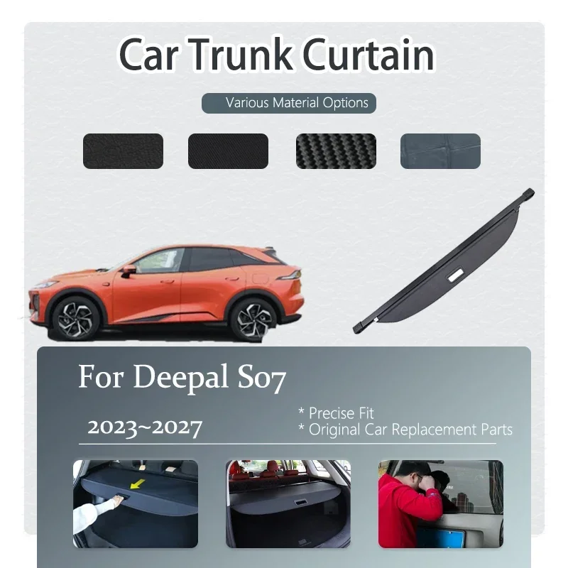 

Car Trunk Curtain Covers For Deepal S07 S7 2023 2024 2025 2026 2027 Retractable Rack Partition Shelter Auto Interior Accessories