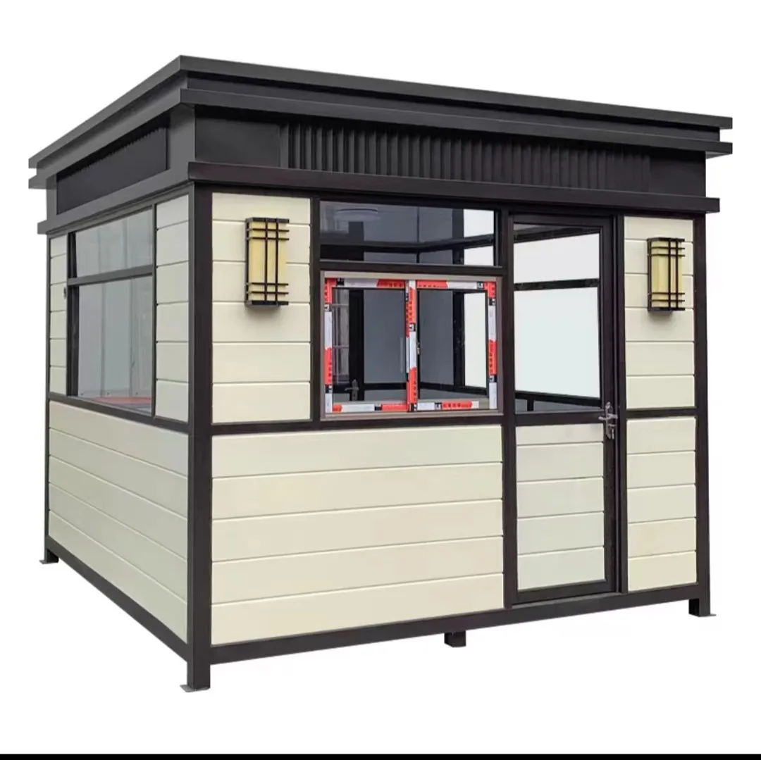 Metal Carved Board Guard Box Outdoor Security Movable Guard Box Security Property Doorman Real Paint Image Guard Box