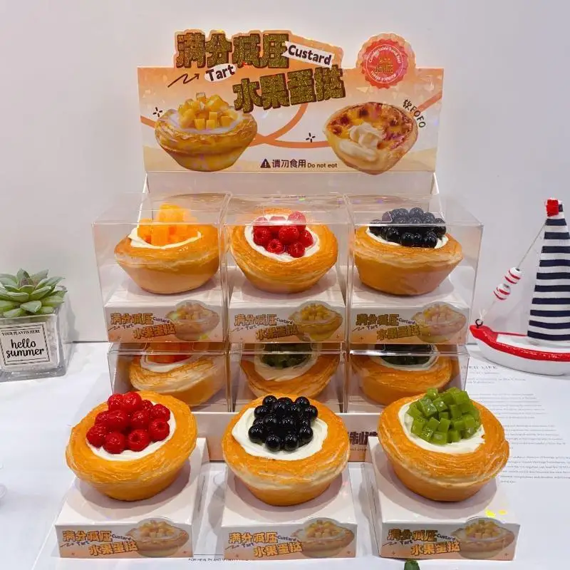 Slow Rising Croissant Hot Dog  Toy Cute Simulation Food Soft Mochi Squeeze Toy for Kids Birthday Gifts