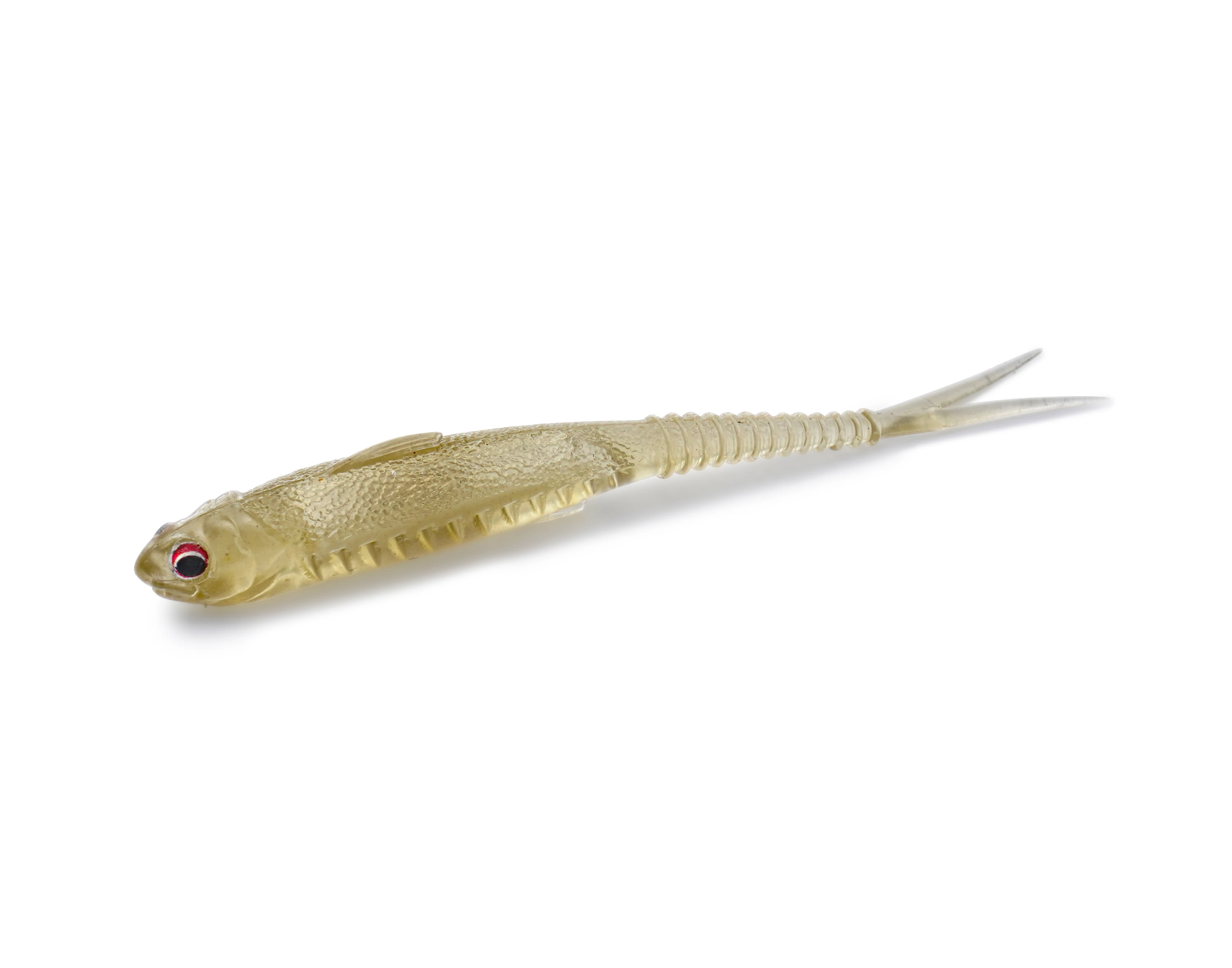 FISHANT Fork Tail Hollow Floating Soft Bait 2,5" 3,1" Realistischer Silikon-Köder mit Nachtleuchtfunktion zum Angeln von Barschen und Hechten mit Jigging-Ködern.