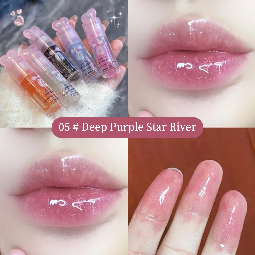 Cappuvini バレエ ガール ウォーター ライト グラデーション リップ オイル モイスチャライジング ファイン グリッター リップ グロス