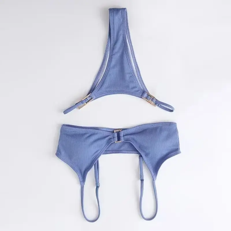 

Sexy ribbed micro mini Bikinis Sets two pieces swimsuit thong bathing suit monokini swimwear women biquini beach outfits