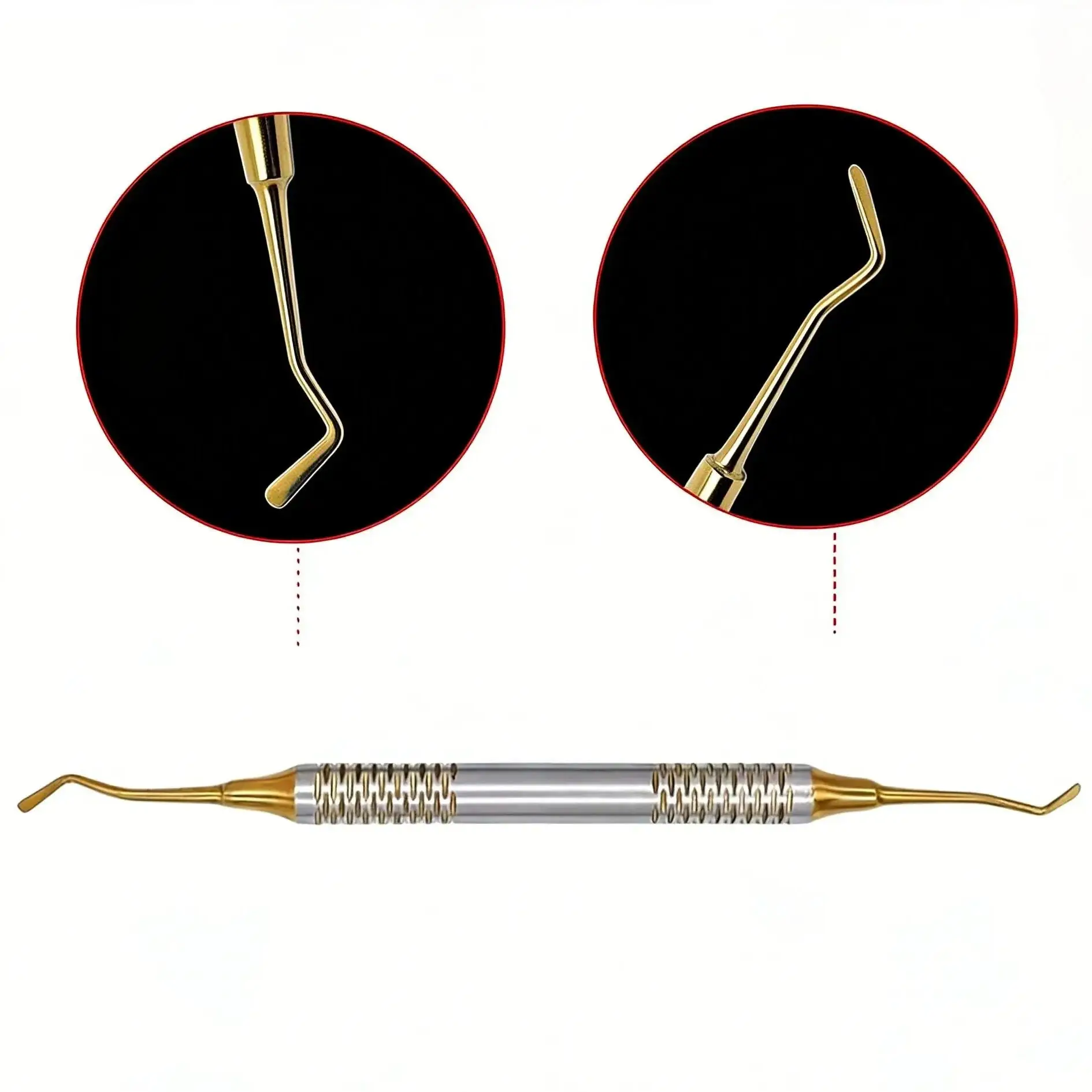 

1 шт. Стоматологический инструмент для композитного пломбирования: двусторонний шпатель для смешивания и моделирования, автоклавируемый