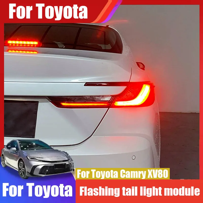 Dla Toyota Camry XV80 2024 moduł oddechowy LED tylne światło hamowania migające stałe na zmodyfikowanym zespołem tylnego światła