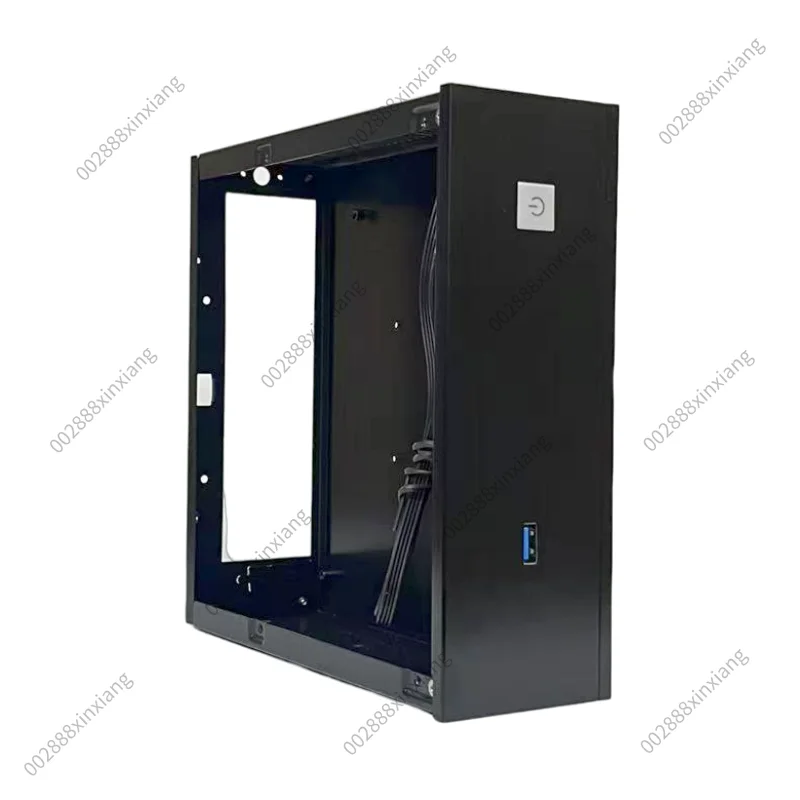 For Mini ITX Case Aluminum Alloy Panel Supports 170x170mm Motherboard Dual Hard Drive Bays Compact PC Chassis