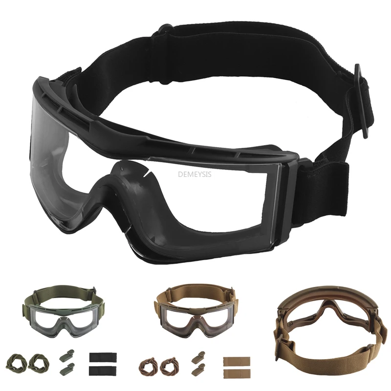 Outdoor Schießen Brille Winddicht Staubdicht Radfahren Motorrad Wandern Brillen Airsoft Paintball Taktische CS Schutzbrille