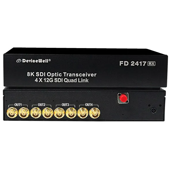 

Professional Single Fiber 8K 48G SDI Optical Transceiver with 1 Year Warranty 0-20KM Transmission Distance Aluminum ( RX+ TX )AR