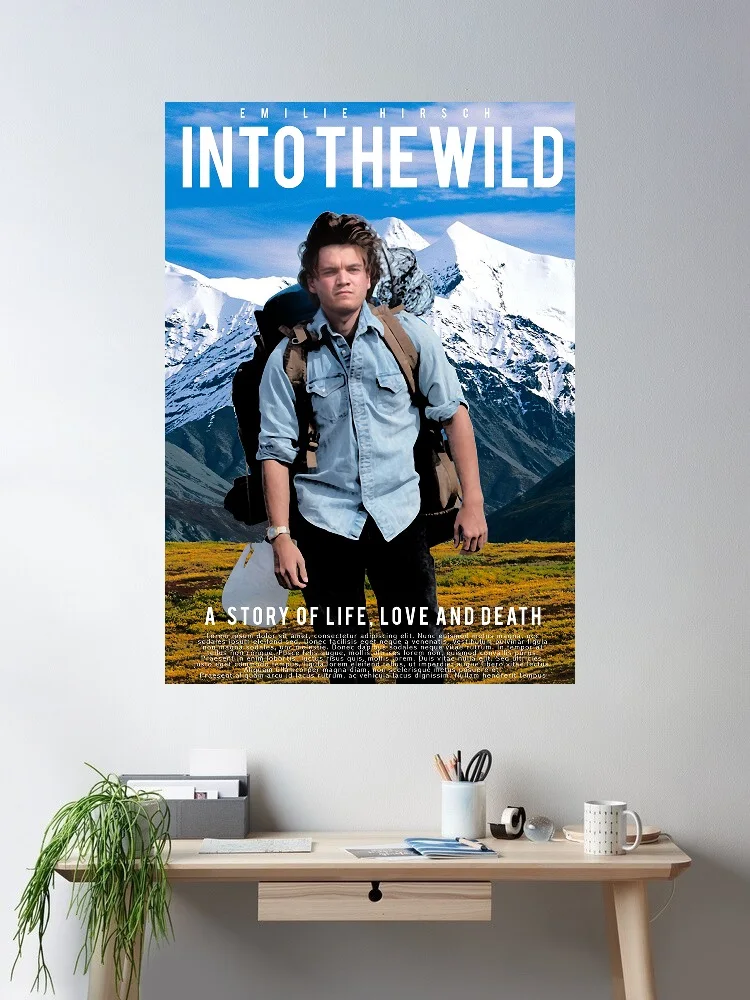 

Into the Wild high, Print Art Canvas Poster- For Living Room Decoration - Home Wall Decor Picture