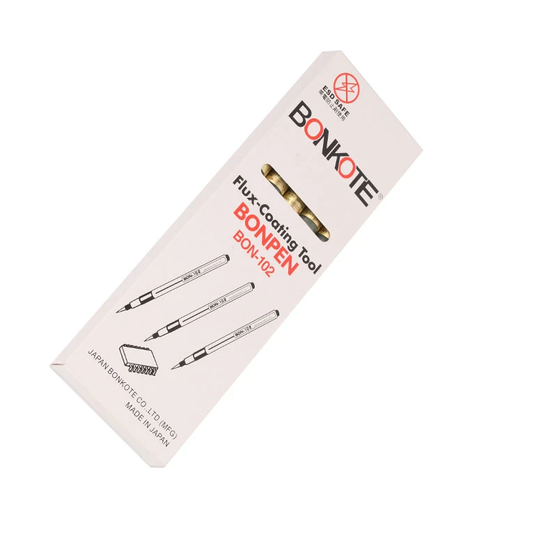 NEW 1Pc BON-102 Flux Paste Solder Paste Brush Tip / Flat Pen Welding Recyclable