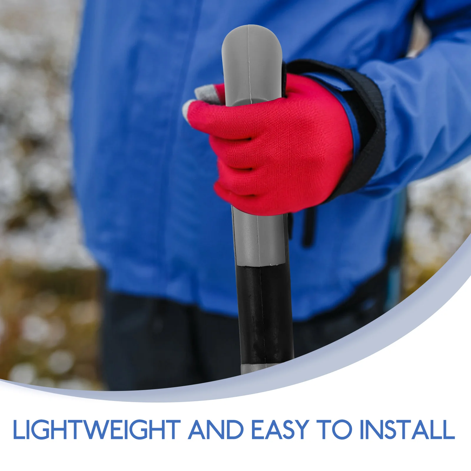 

Trekking Pole Handle Durable Lightweight Replacement Outdoor Hiking Walking Adapter Pole Grip Trekking Rod Handle