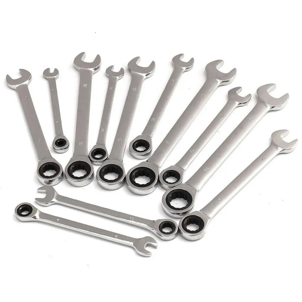 

Combination Ratchet Wrench, with Flexible Head, Dual-purpose Ratchet Tool, Ratchet Combination Set. Car Hand Tools