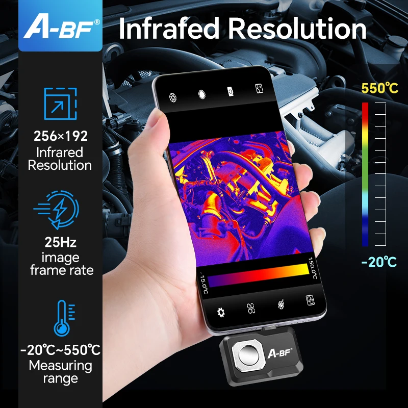 A-BF Thermal Imager Camera RX-450 Android Industrial PCB Circuit Floor Heating Pipe Detection Infrared Imaging Camera