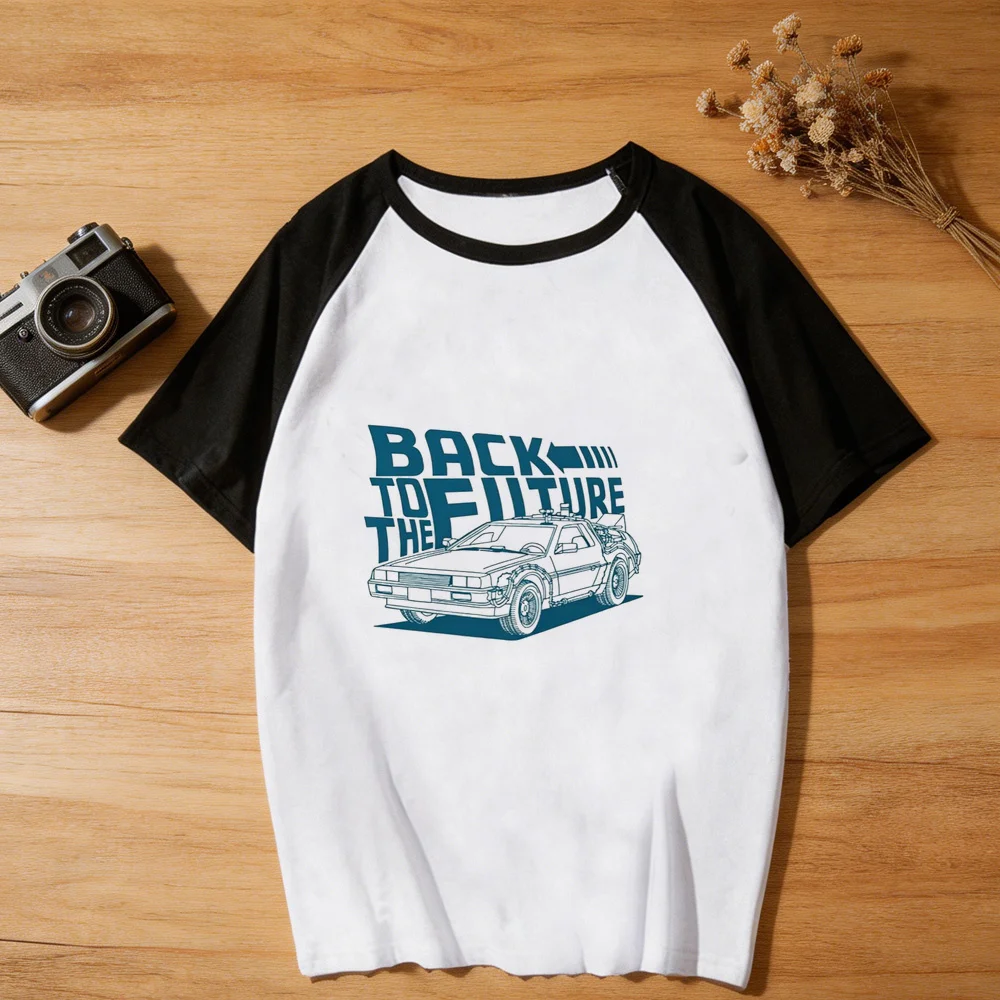 Back to the Future t-shirt women 80s gothic streetwear japan alternative  top tees anime gyaru streetwear