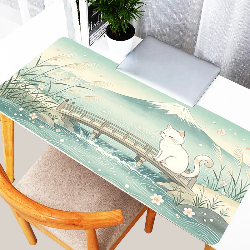 Exquisite Mouse Pad Cute Cat Office Mouse Mat Computer Keyboard Pad XXL Gamer Desk Mat Laptop Gaming Accessories Large Mousepads