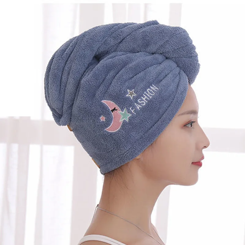 5pcs Hair Drying Hat Women Soft Microfiber Quick-dry Towels Shower Cap Bath Hat Super Absorption Turban Hair Dry Cap Bathroom