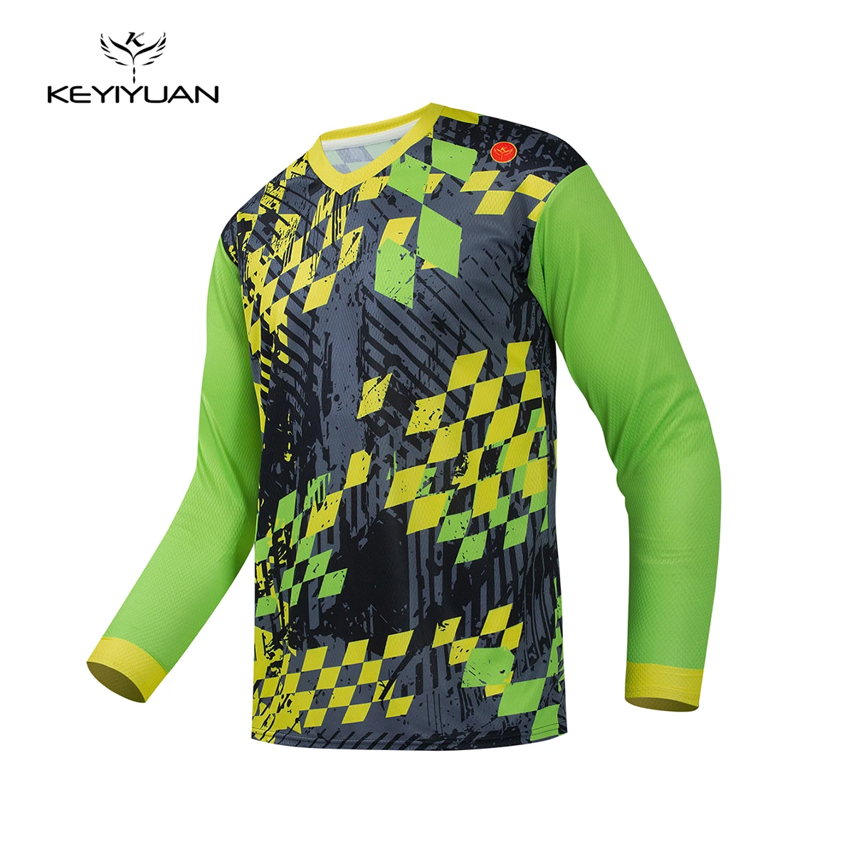 

KEYIYUAN 2023 Men Long Sleeve Motorcycles Bicycle Jersey Breathable Downhill Shirt Mtb T-shirt Bike Clothing Radtrikot Herren