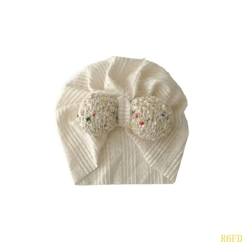 

R6FD Baby Hat Infant Headband Turban Hat Lovey Girls Beanie Fashionable Headwear