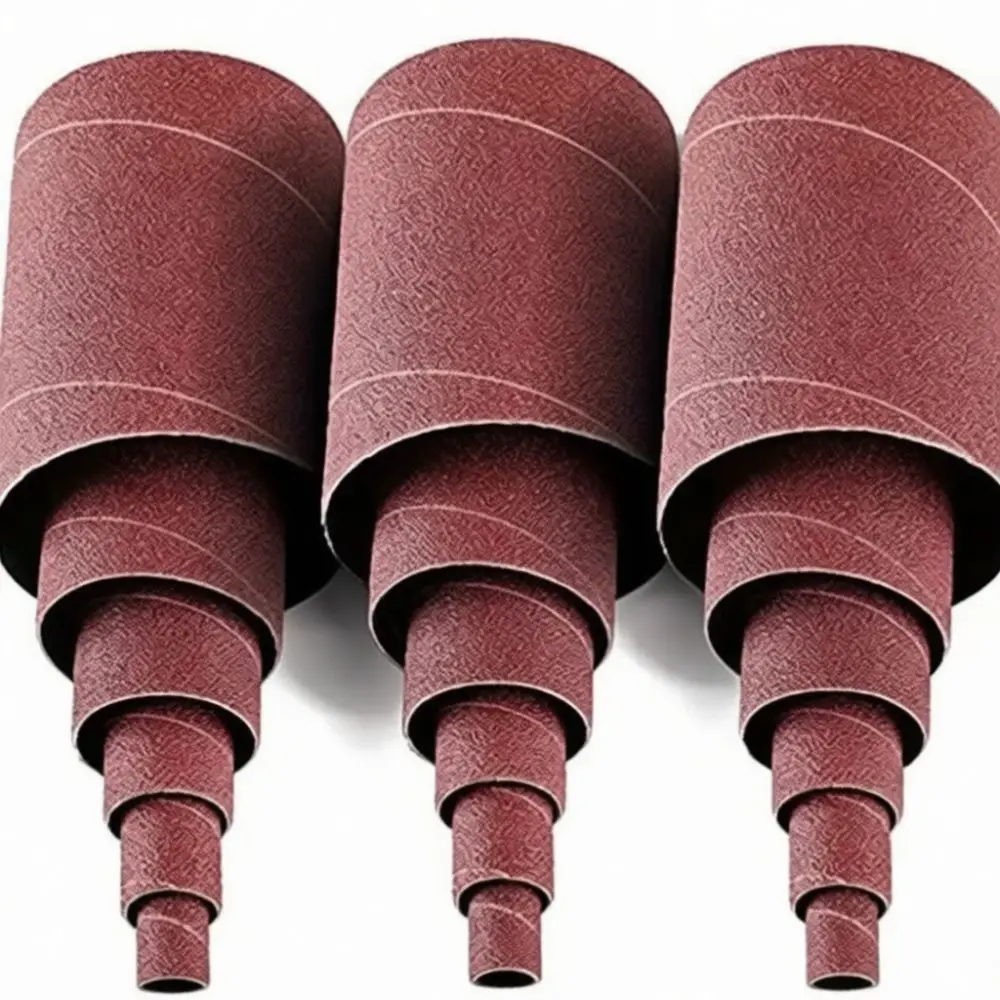 Aluminum Oxide Sanding Bands Abrasive Polishing Sleeves Metal Grinding Drum Set For Industrial Surface Finishing Tool