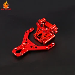 Testa sfusa anteriore in alluminio CNC + Set di piastre per telaio anteriore per 1/5 HPI ROFUN BAHA ROVAN KM BAJA 5B 5T 5SC Truck Rc Car Racing Parts