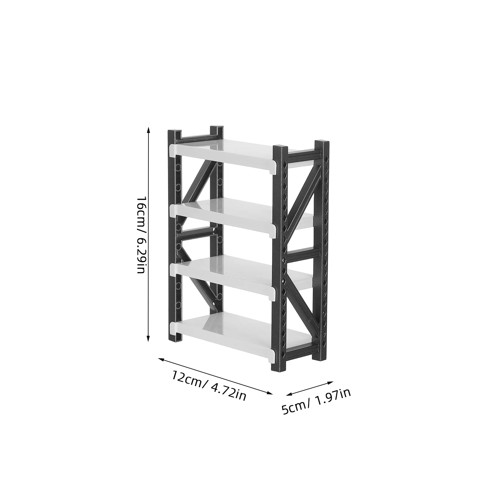 Organisateur de rangement pour maison de poupée, 2 pièces, Mini étagère à bibelots à 4 couches pour enfants, support de rangement Compact, ensemble de meubles miniatures, petit