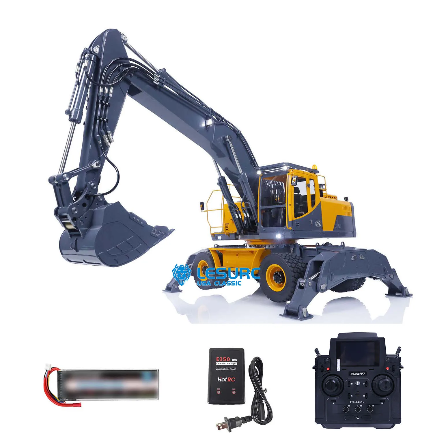 LESU 1/14 Aoue ET30H Metal Wheeled RC Hydraulic Excavator Painted RTR Remote Control Construction Digger Vehicle Toys THZH1206