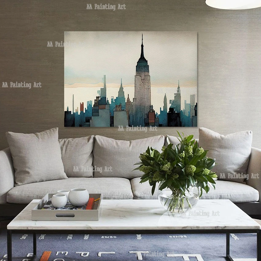 

Russia City Classical Castles Canvas Wall Oil Painting Hotel Decor Luxury Unframed Art Showpieces Pure Handmade Panels