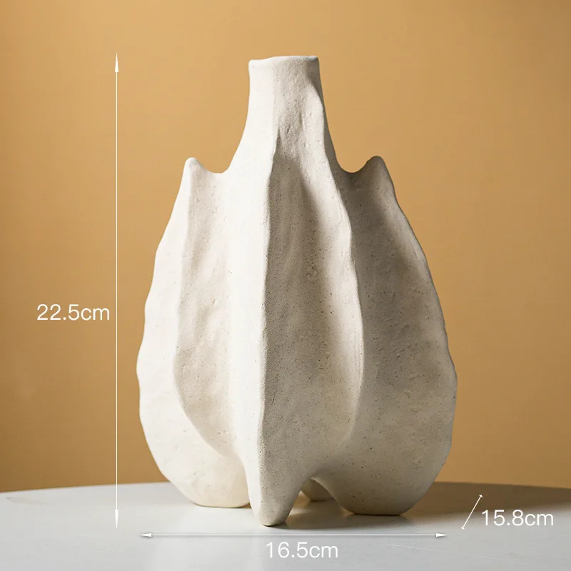 كابيرون-إناء سيراميك تجريدي شمالي ، قطعة مركزية حديثة ، ديكور منزلي ، غرفة معيشة ، ديكور طاولة ، ملحقات حمام