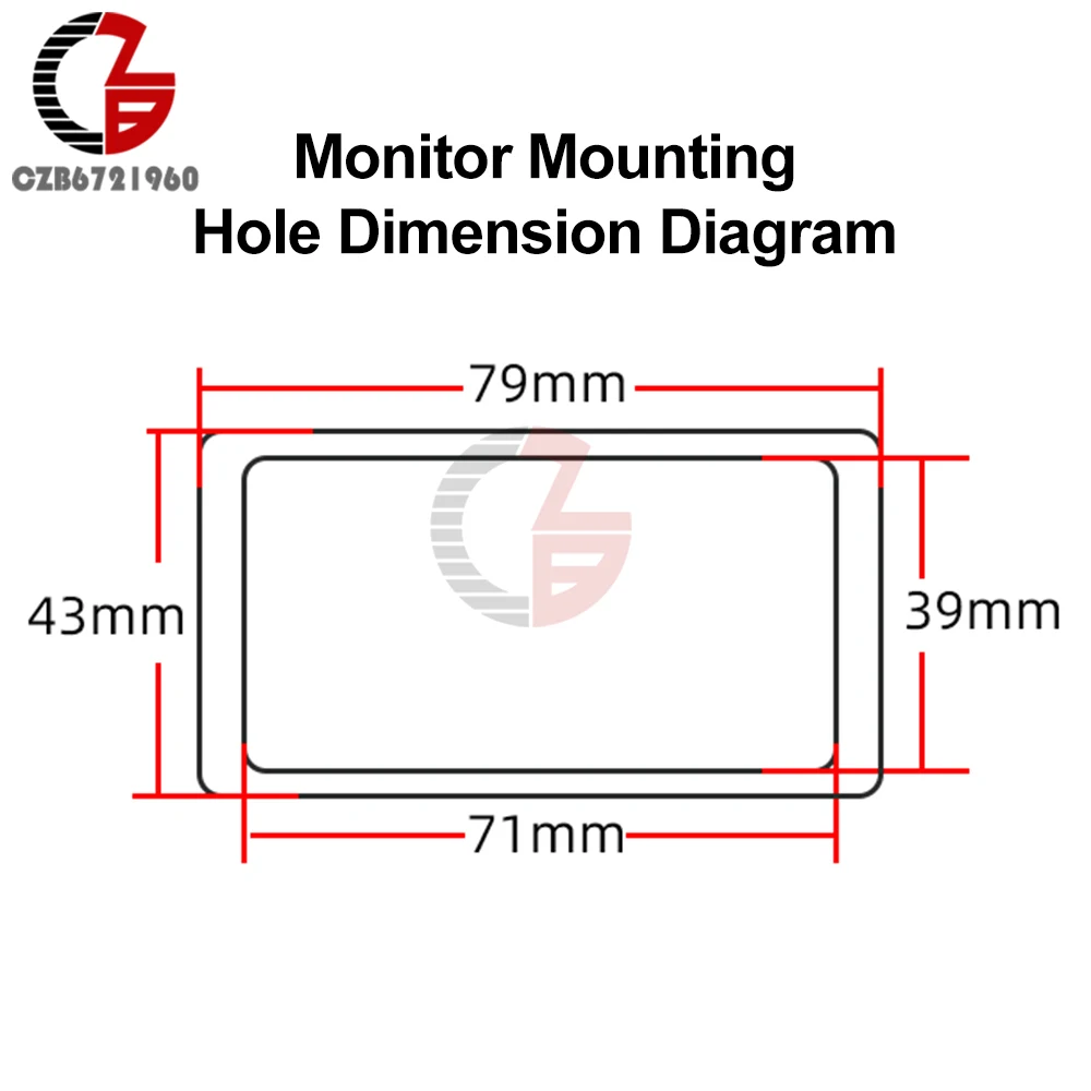 Imagem -03 - Carro Lcd Monitor de Bateria va 9510 dc 8120v 100a 500a Corrente de Tensão rv Bateria Coulomb Meter Capacidade Indicador