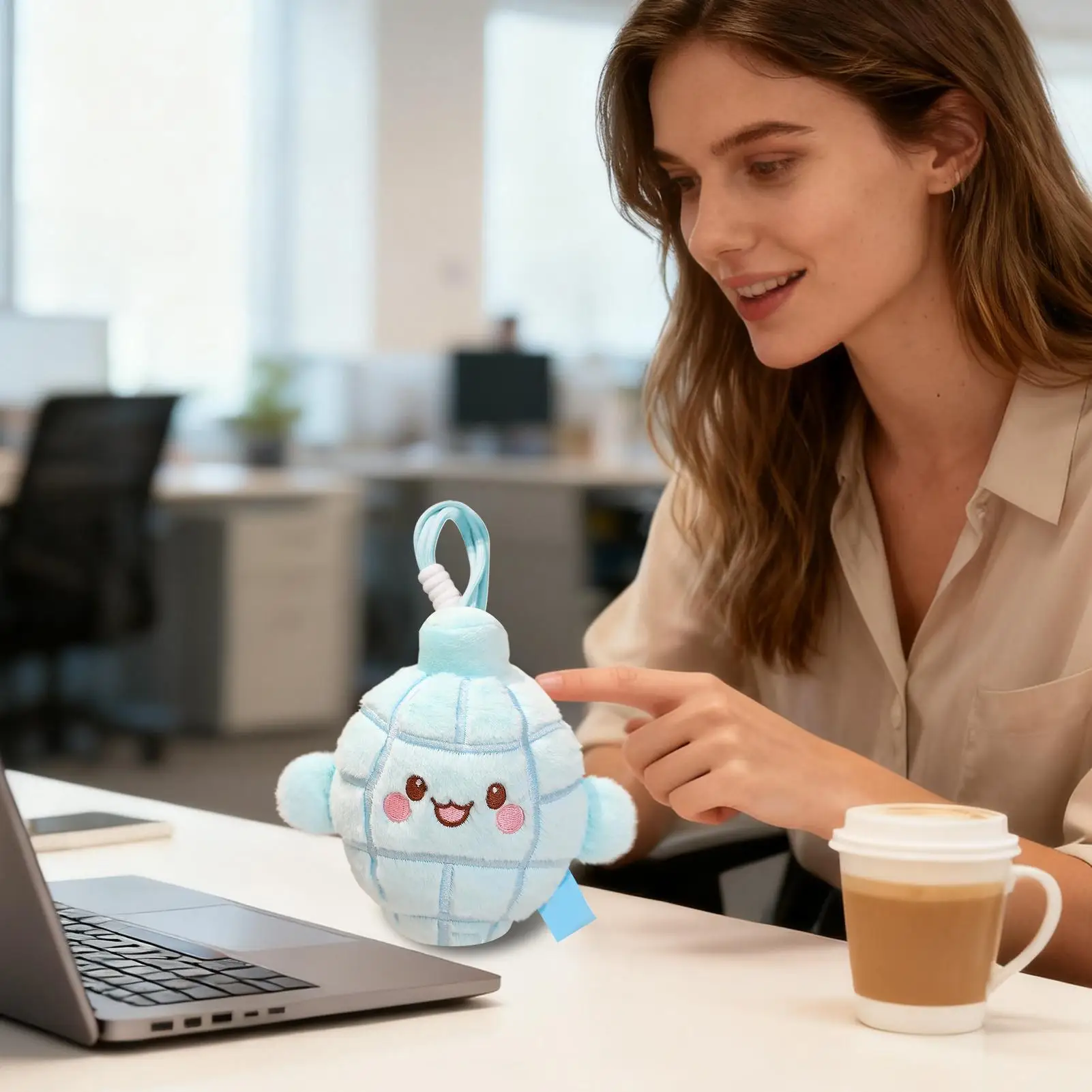 Boneca de pelúcia pingente decorações pingente de pelúcia macio charme para crianças adultos saco mochila viagem deslocamento aniversário