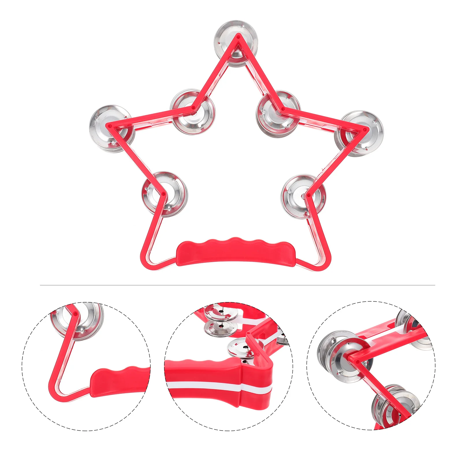 

1Pcs Handbell Handheld Musical Rhythm Percussion Instrument Kids Music Enlightenment Plaything Birthday Gift Parent Child