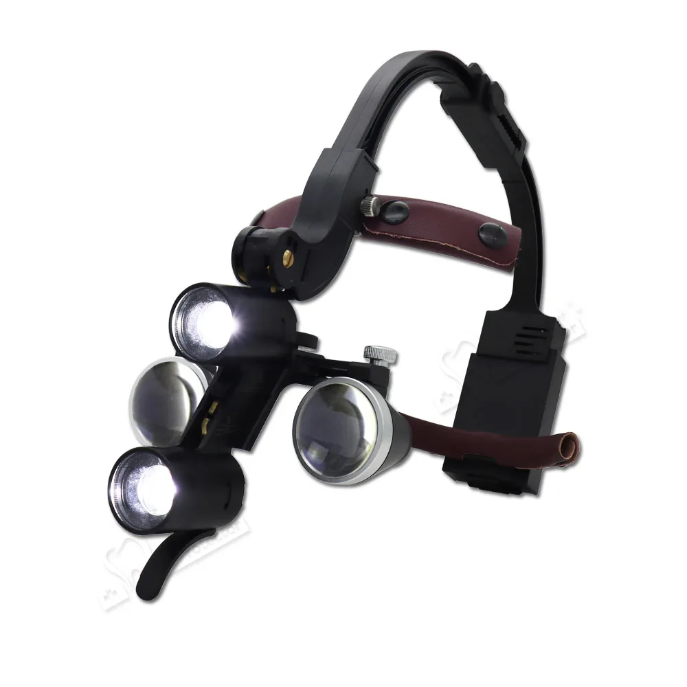 

3.5X Dental Loupe Magnification Binocular Surgical Magnifier with Headlight LED Light Dentist Medical Shadowless Lamp