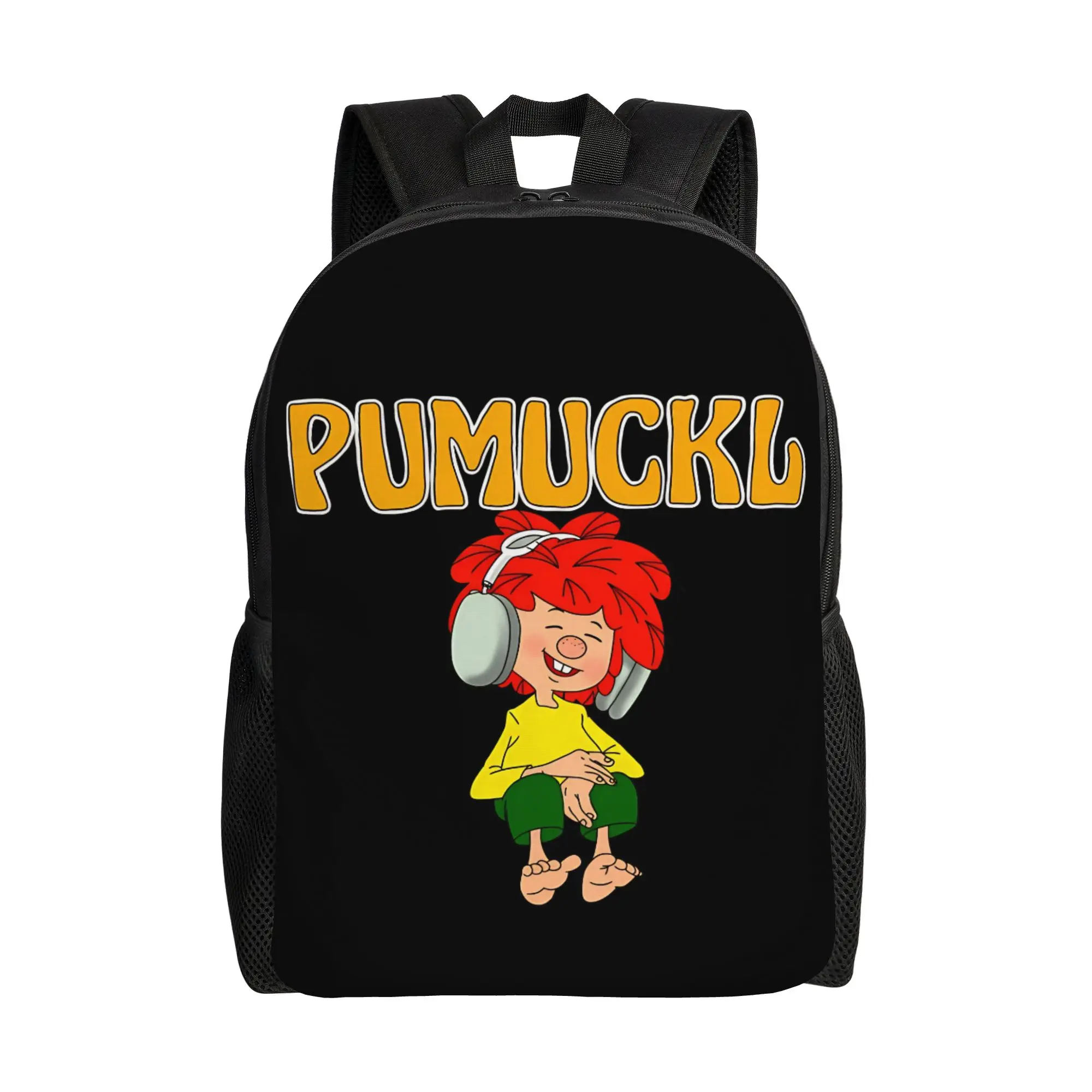 

Pumuckl Headphones Backpack Travel Backpacks Women Cute School Bags Design Durable Rucksack